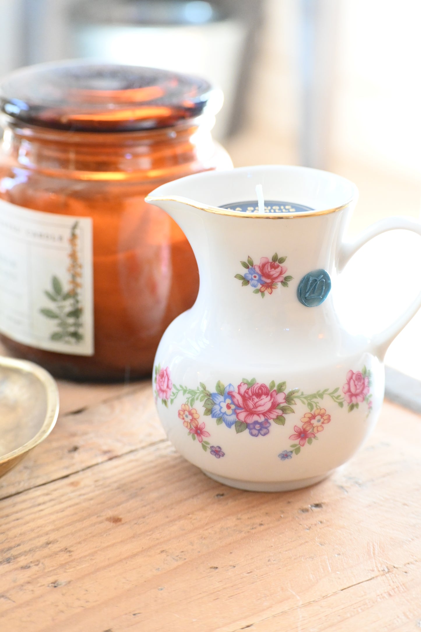 Pot à lait petites fleurs