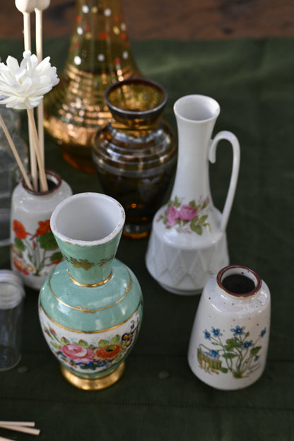 Soliflore porcelaine fleuri