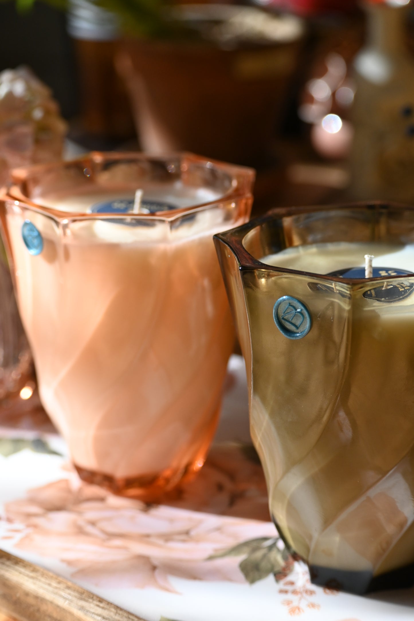 Vase années 30 fumé