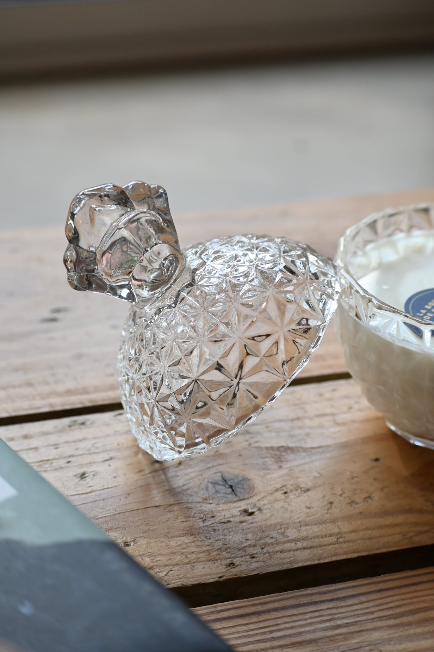 Boite en verre ananas