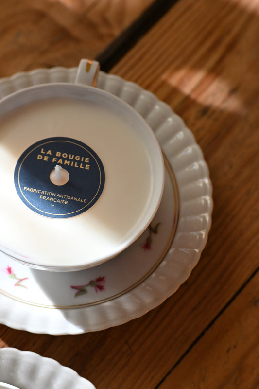Tasse et coupelle petites fleurs