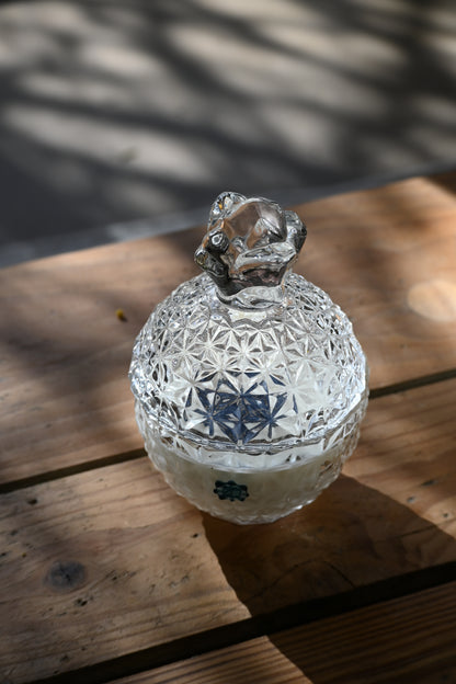 Boite en verre ananas