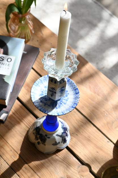 Bougeoir Bleu - Grand