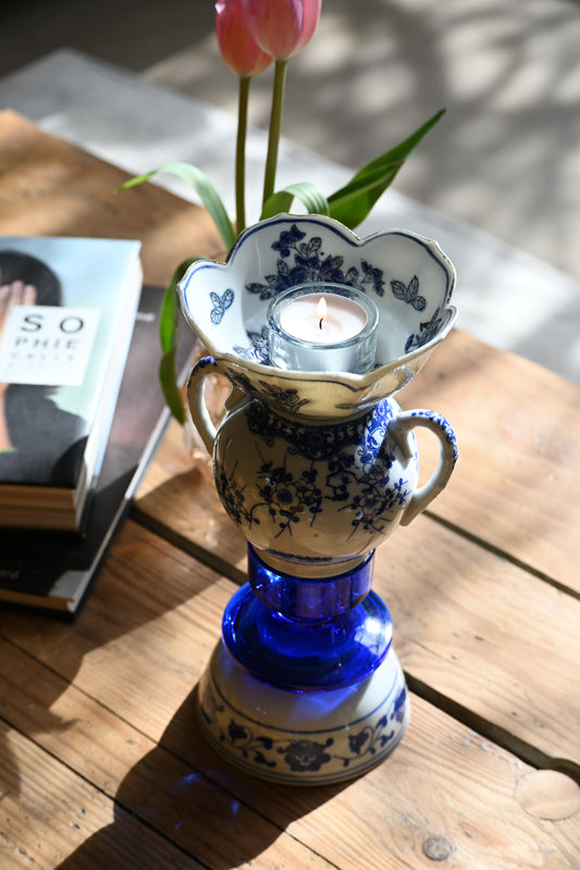 Bougeoir Bleu - Moyen