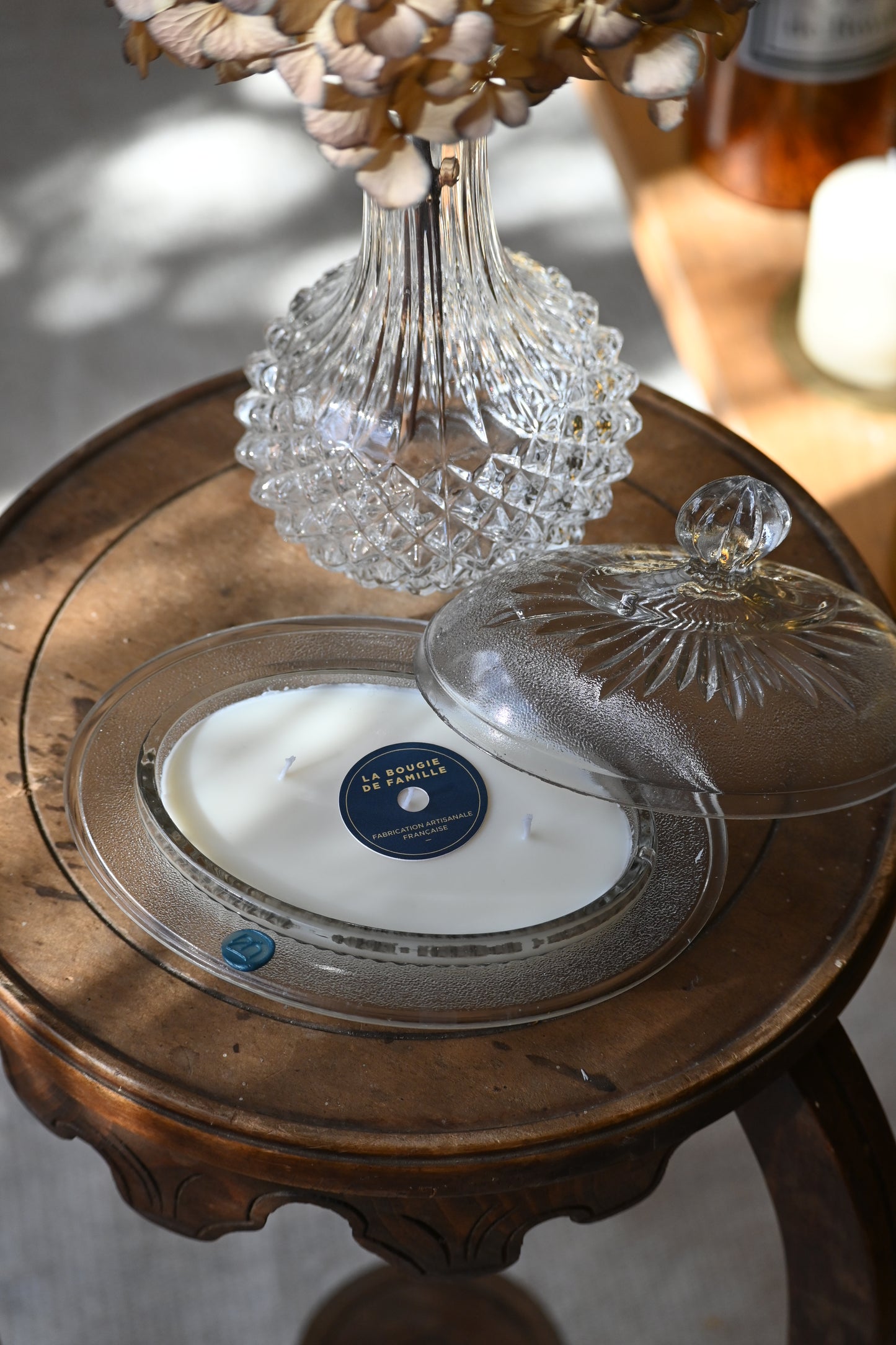 Boite en verre texturé