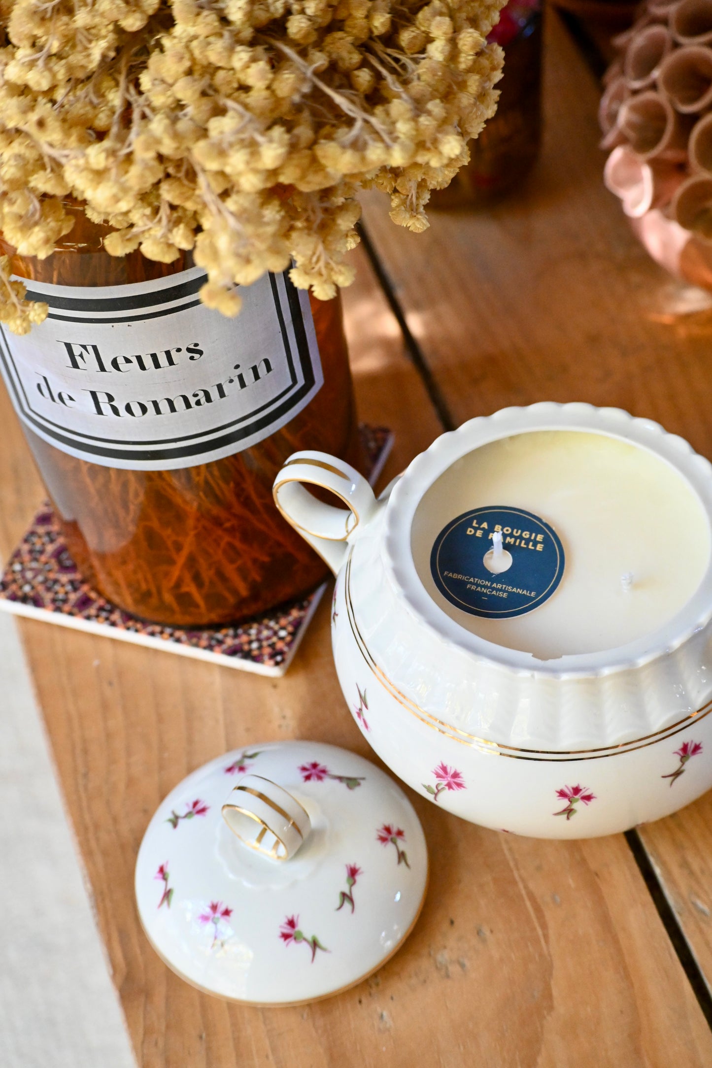 Sucrier petites fleurs