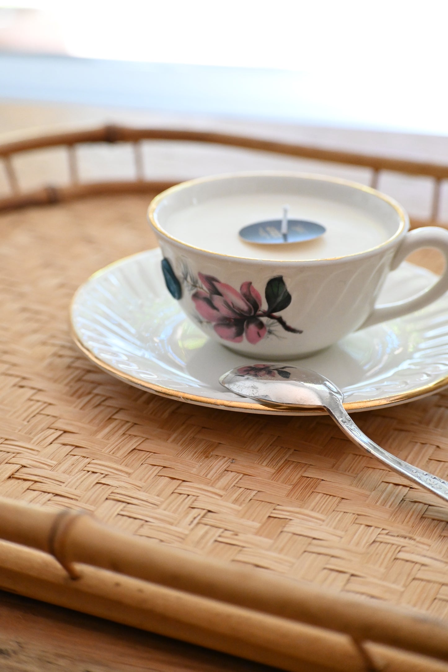 Tasse et coupelle magnolia