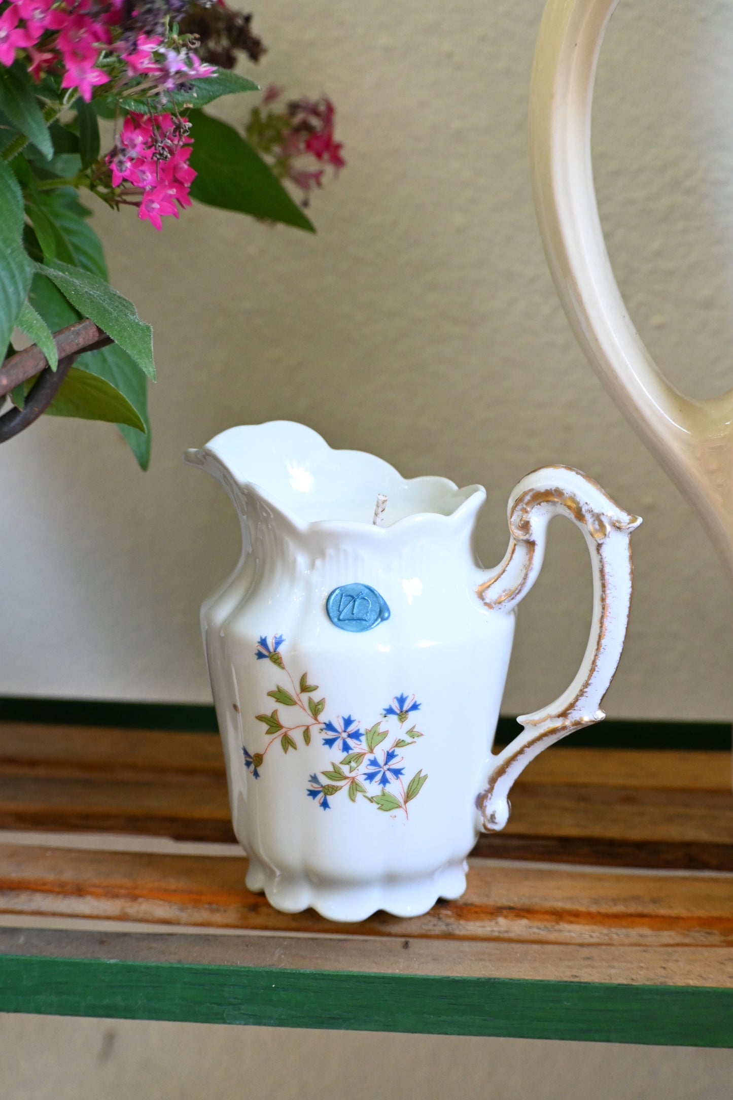 Pot à lait bleuets