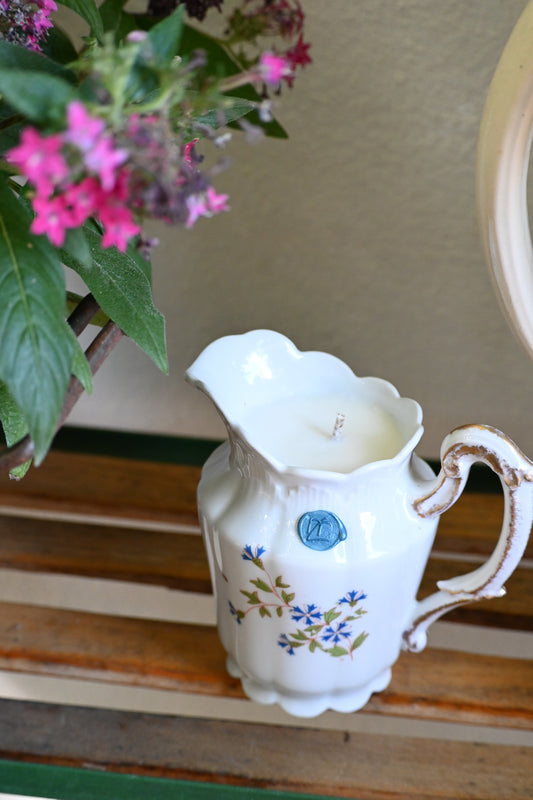 Pot à lait bleuets