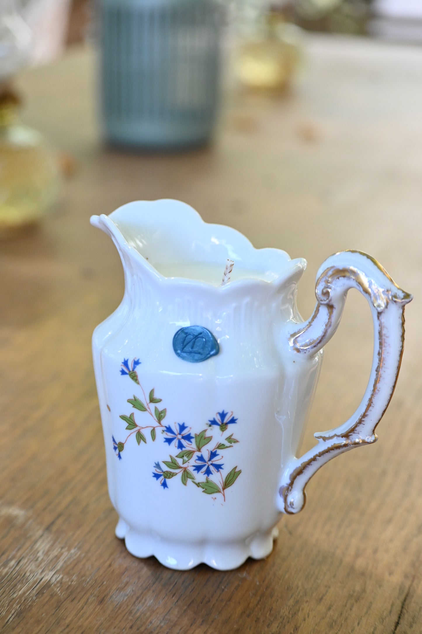 Pot à lait bleuets