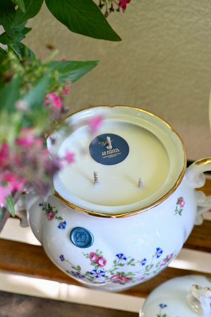 Sucrier roses et bleuets