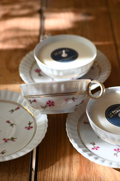 Tasse et coupelle petites fleurs