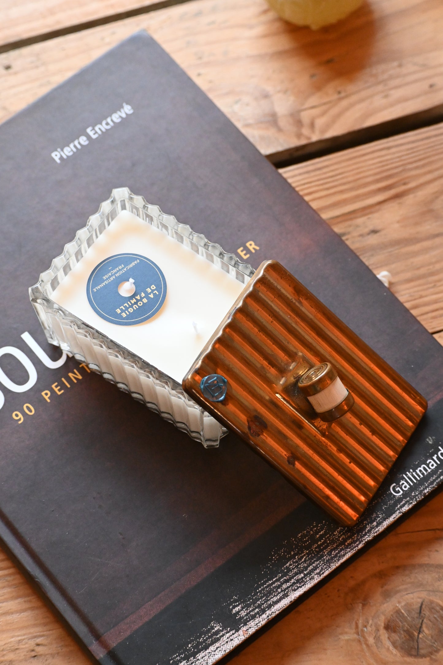 Boite en verre ciselé art déco