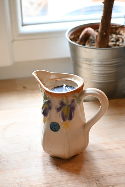 Pot à lait barbotine clochettes