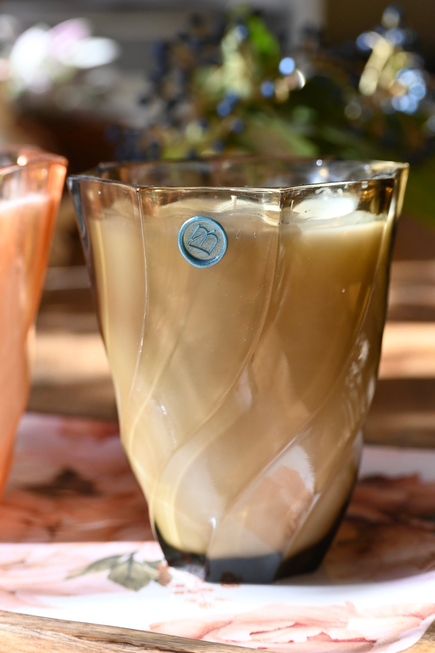 Vase années 30 fumé