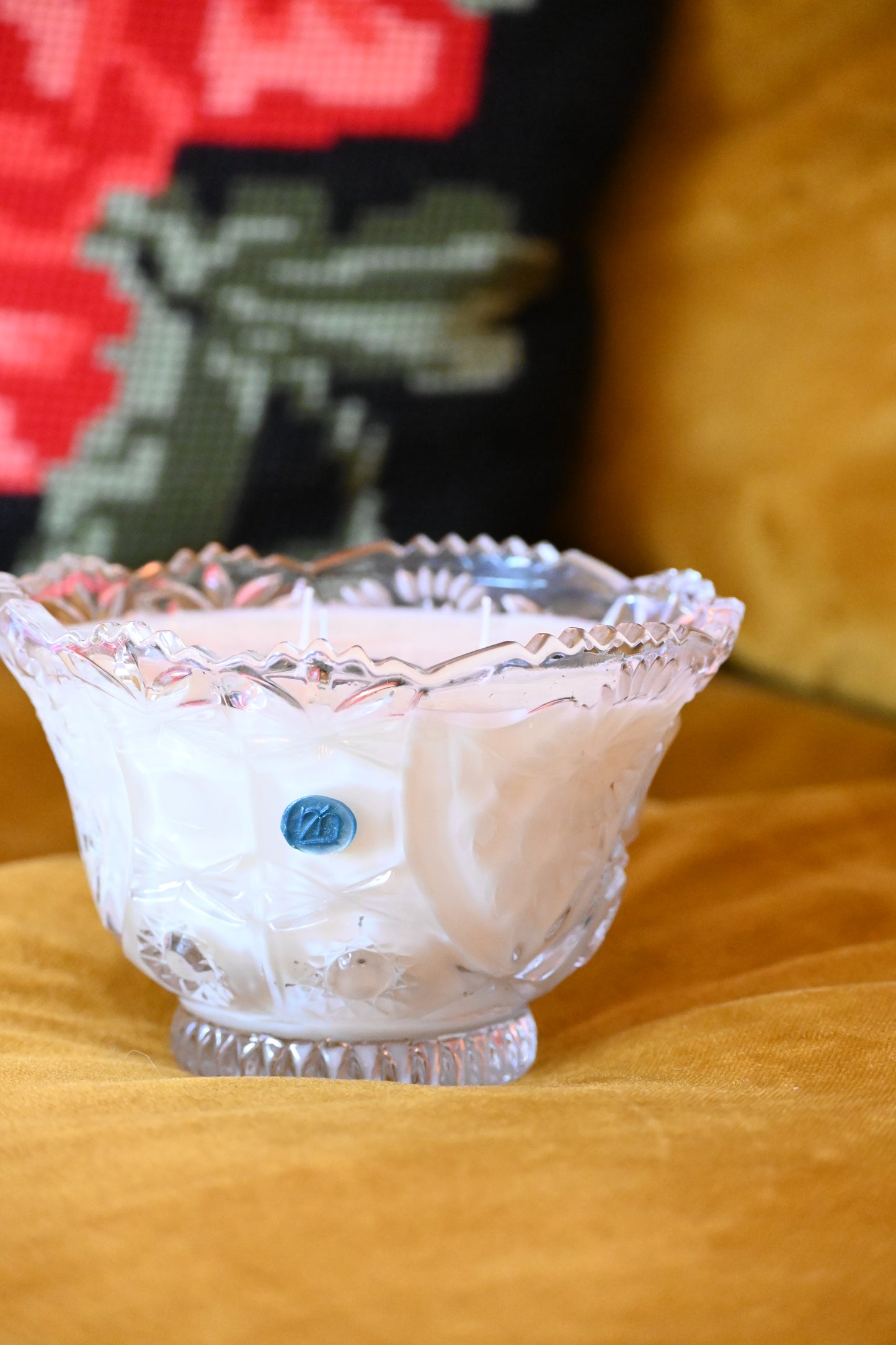 Grande coupe en cristal ciselé