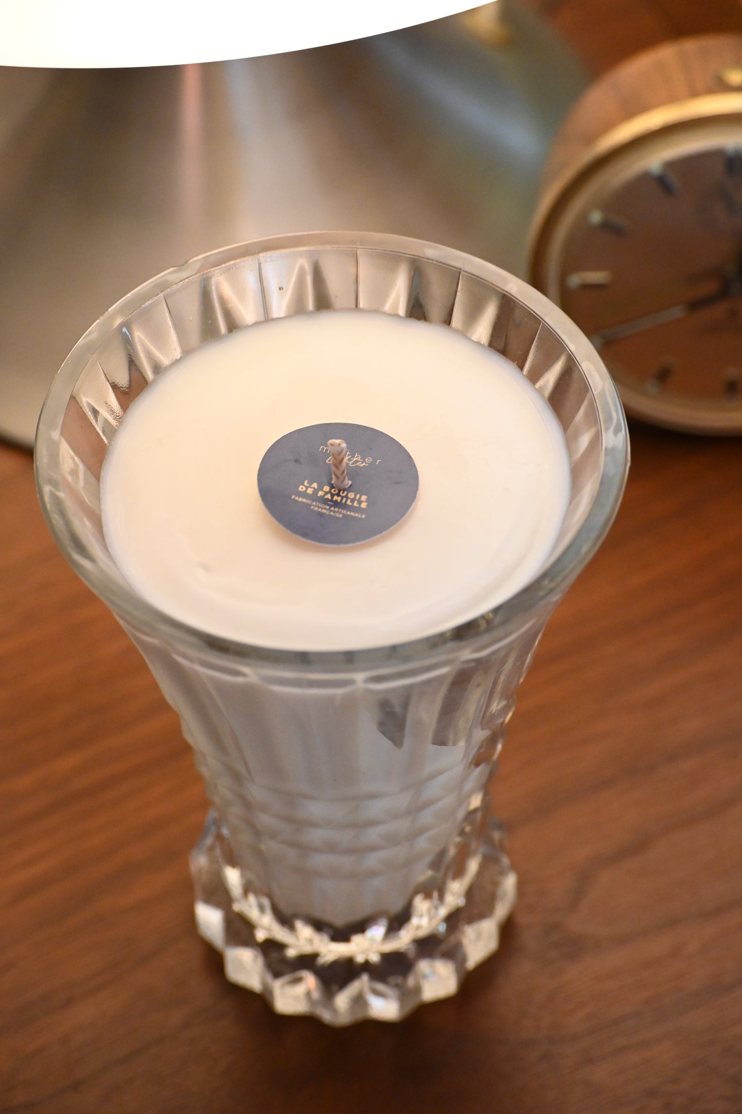 Vase en verre ciselé