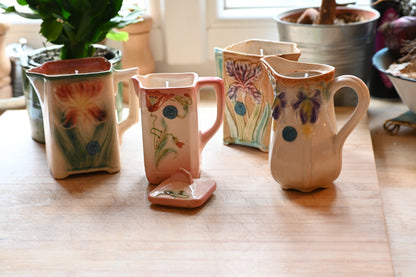 Pot à lait barbotine pavot