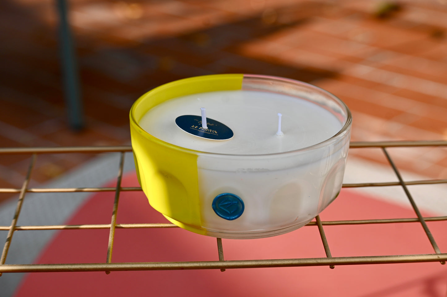 Coupelle verre - Jaune