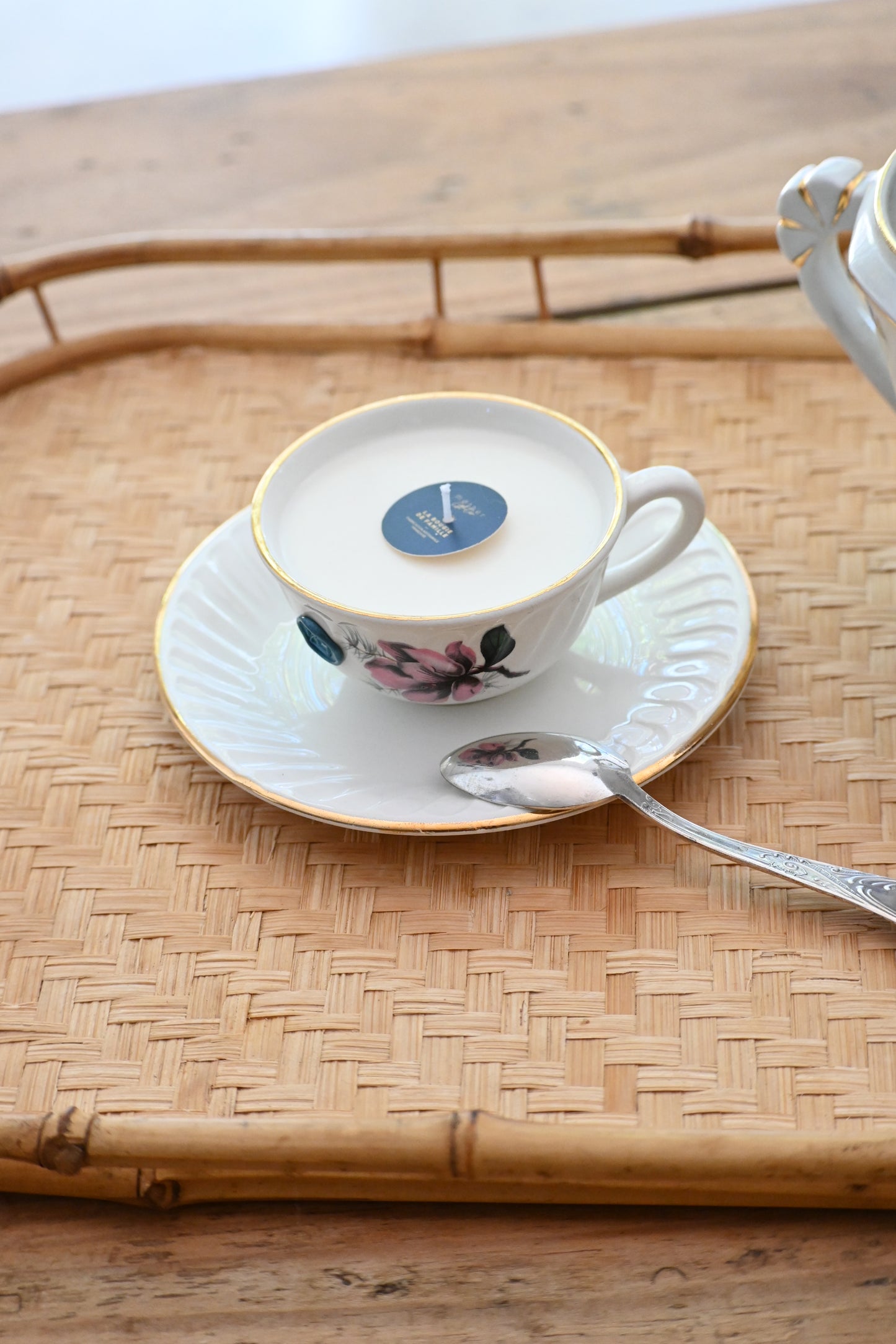 Tasse et coupelle magnolia