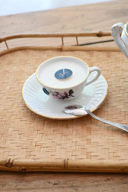 Tasse et coupelle magnolia