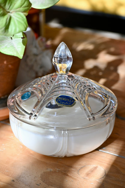 Boite en cristal de bohème