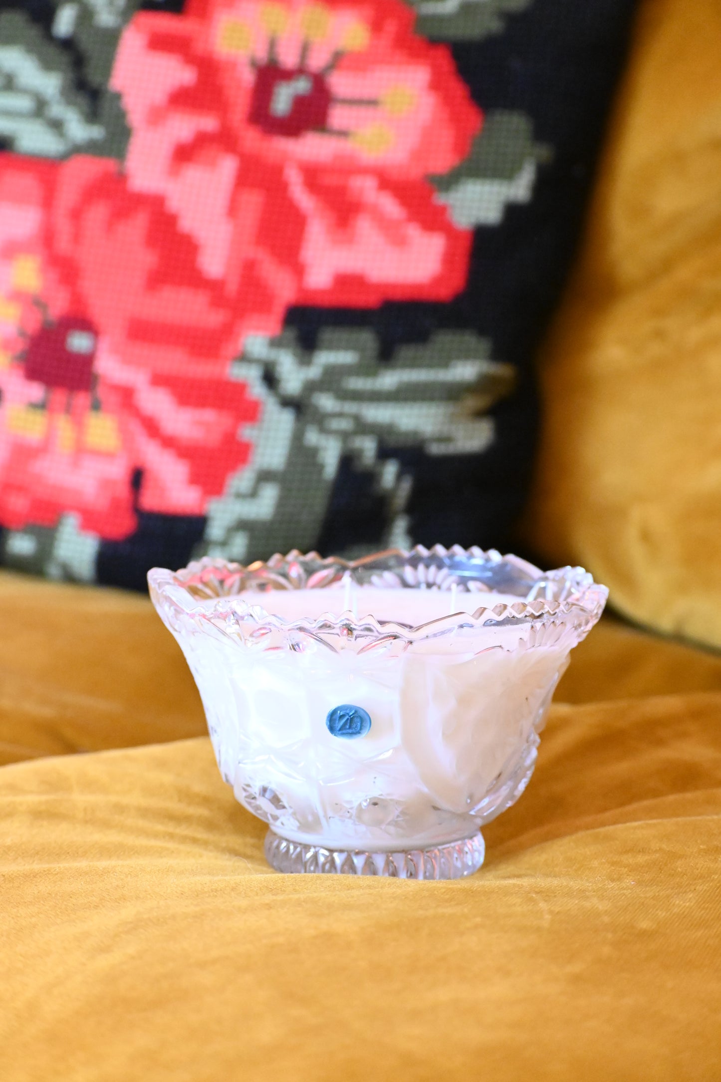 Grande coupe en cristal ciselé