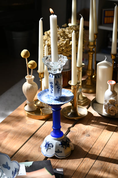 Bougeoir Bleu - Grand